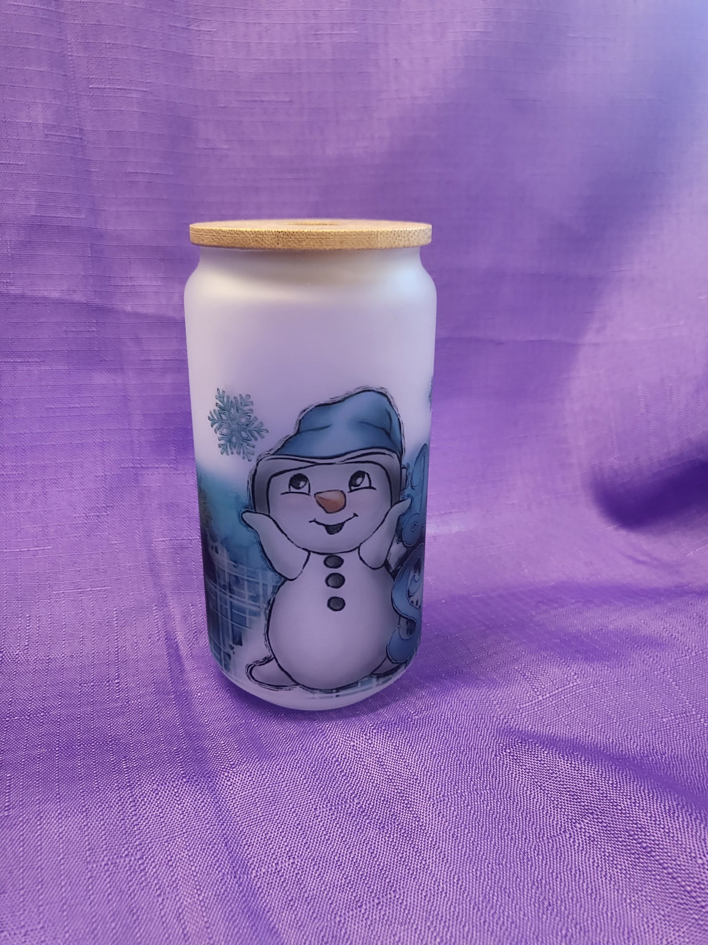 Let It Snow Glass Tumbler