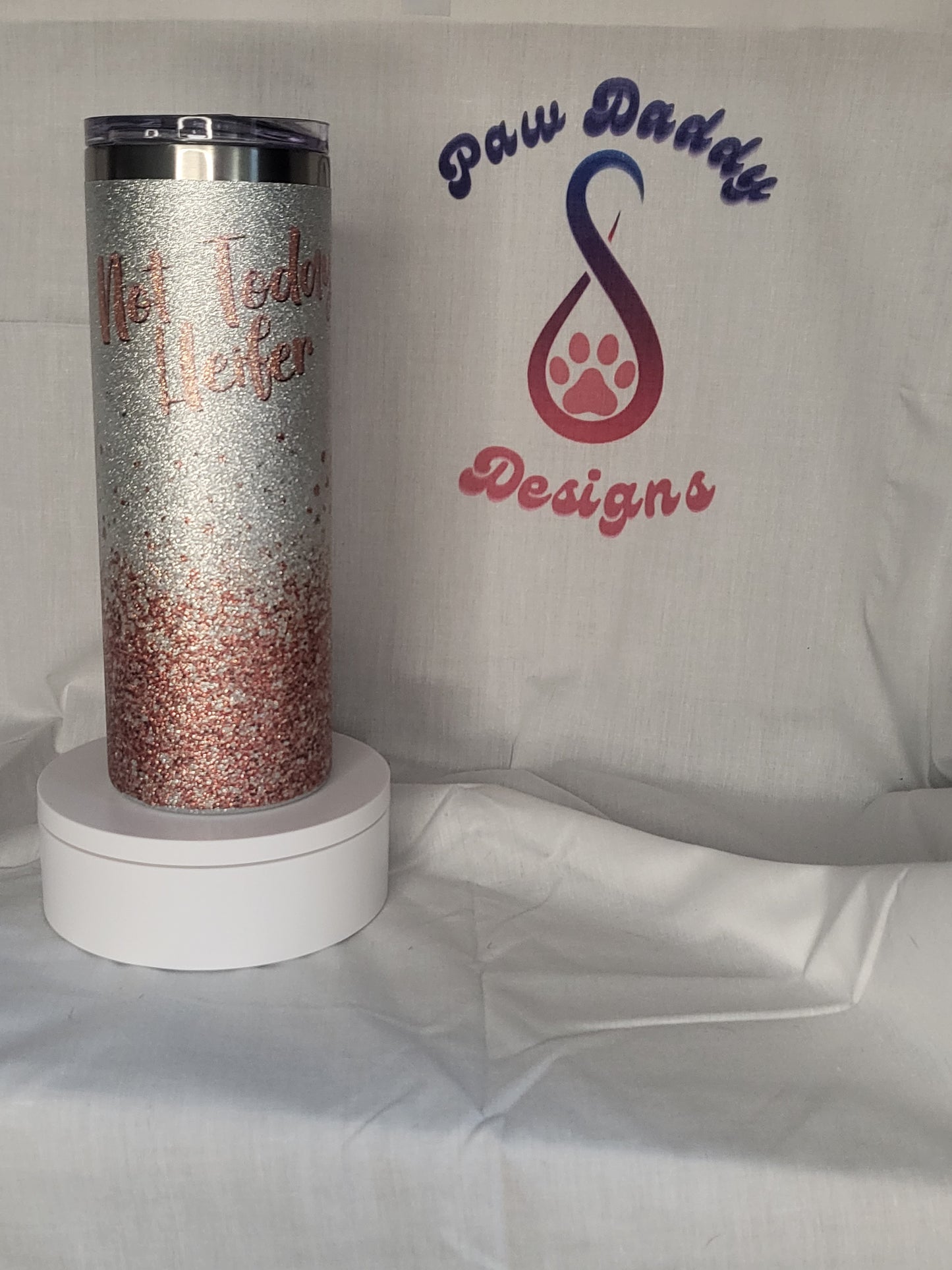 Not Today Heifer Glitter Tumbler