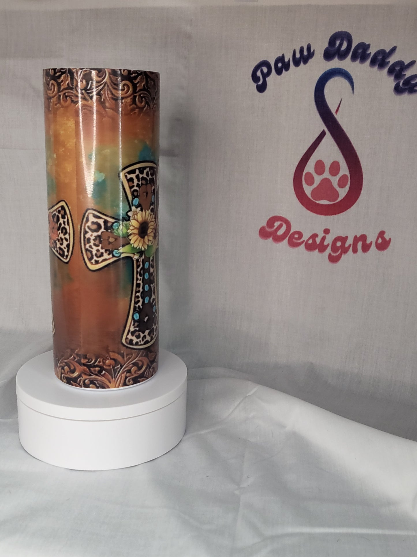 Cowhide Crosses Tumbler
