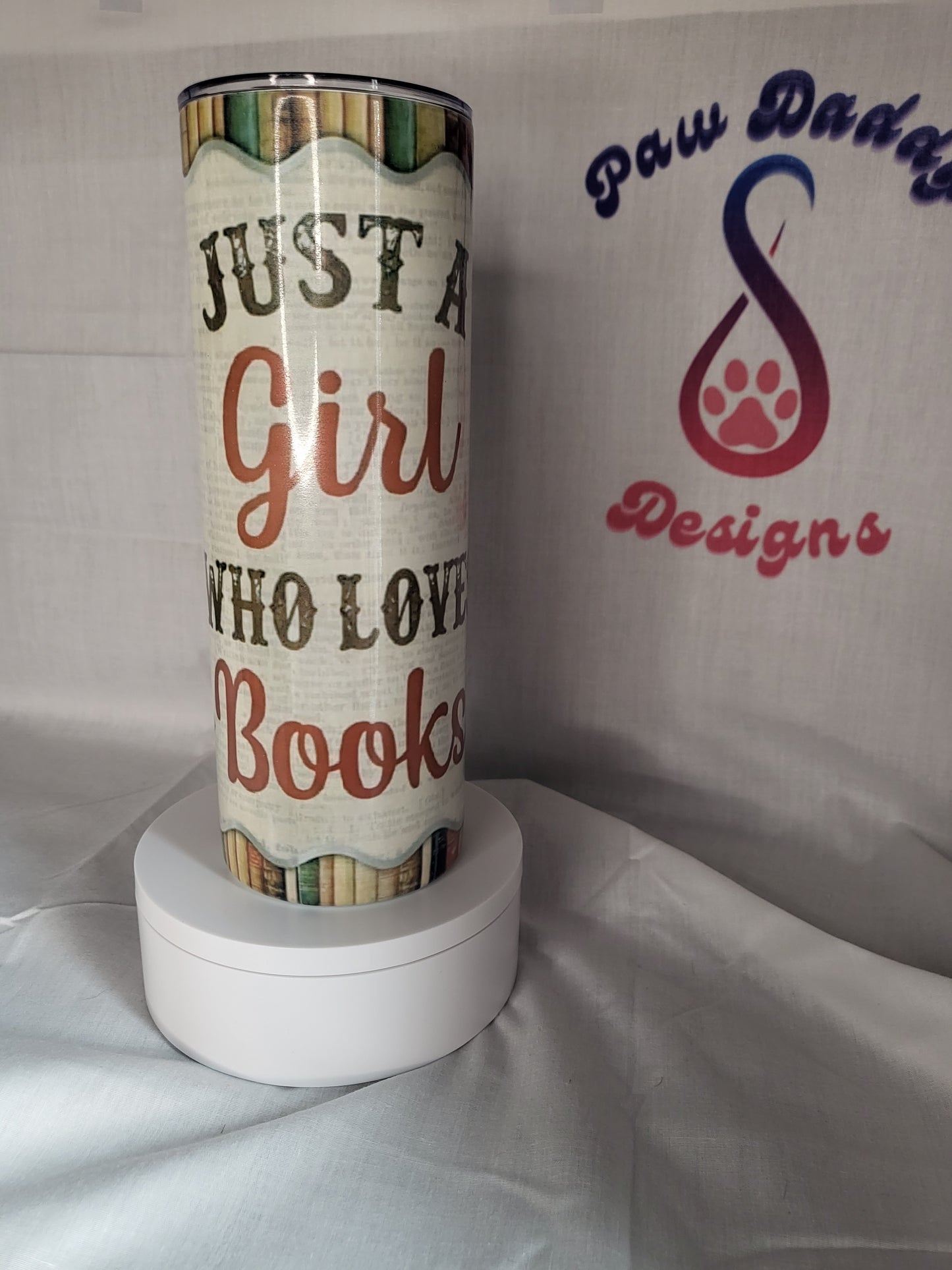 Just a Girl Who Loves Books Tumbler
