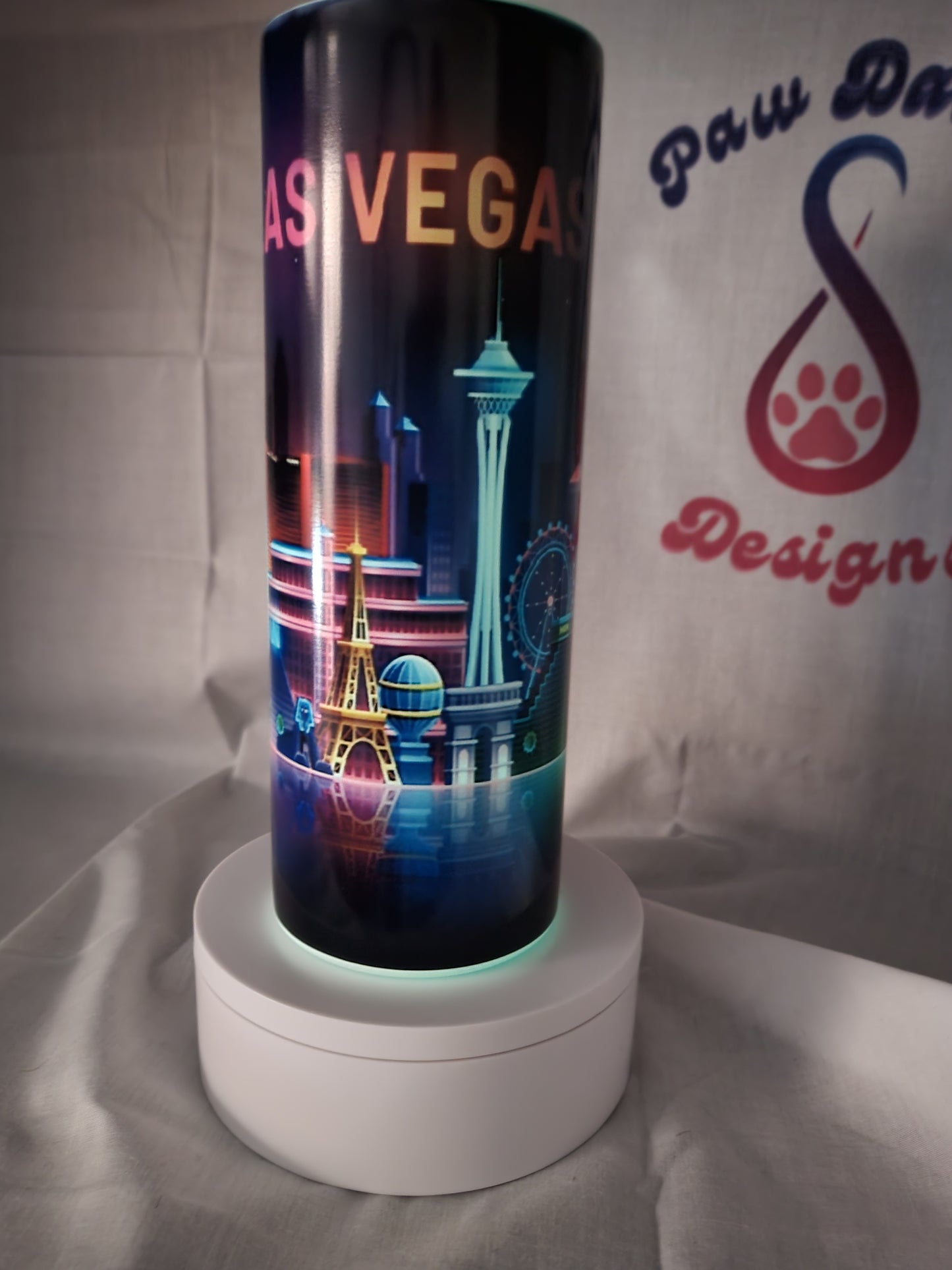 Las Vegas Skyline Glow Tumblet
