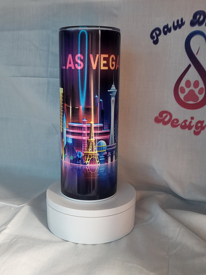 Las Vegas Skyline Glow Tumblet