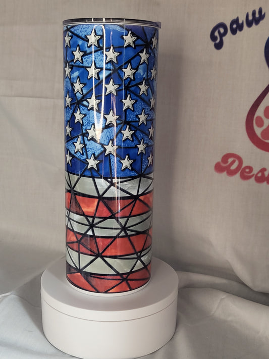 Stained Glass American Flag