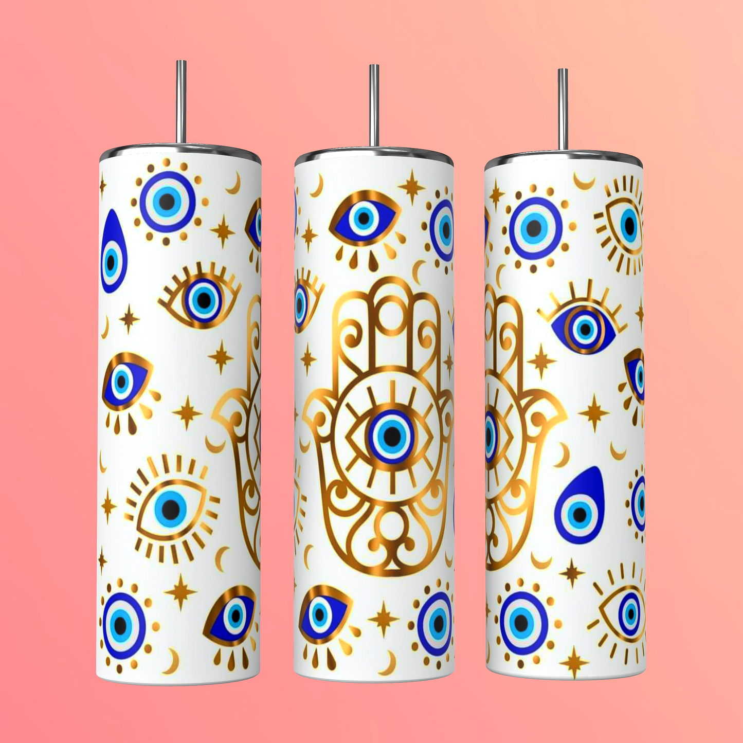 Hamsa Hand * Evil Eye Tumbler